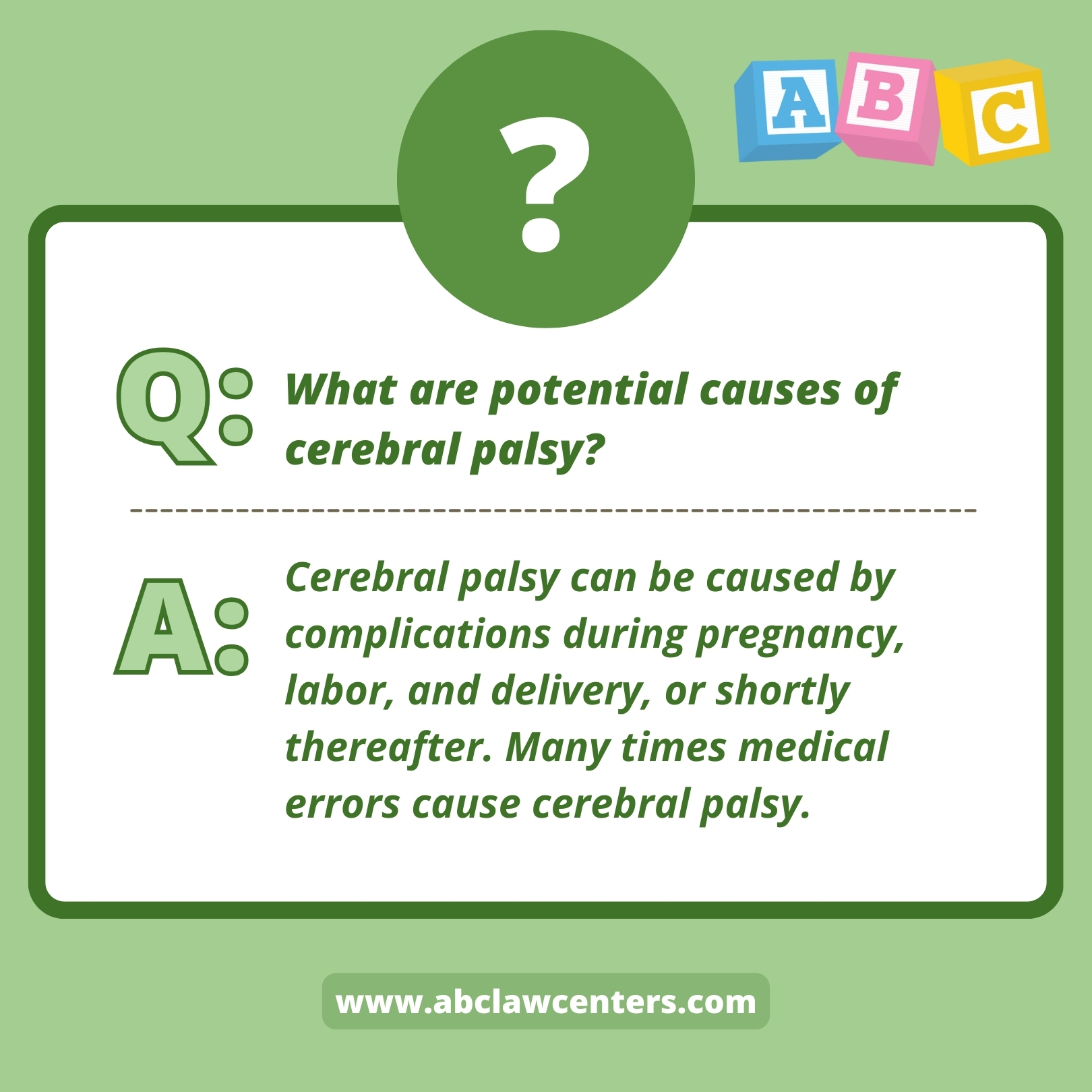 what are the potential causes of cerebral palsy?